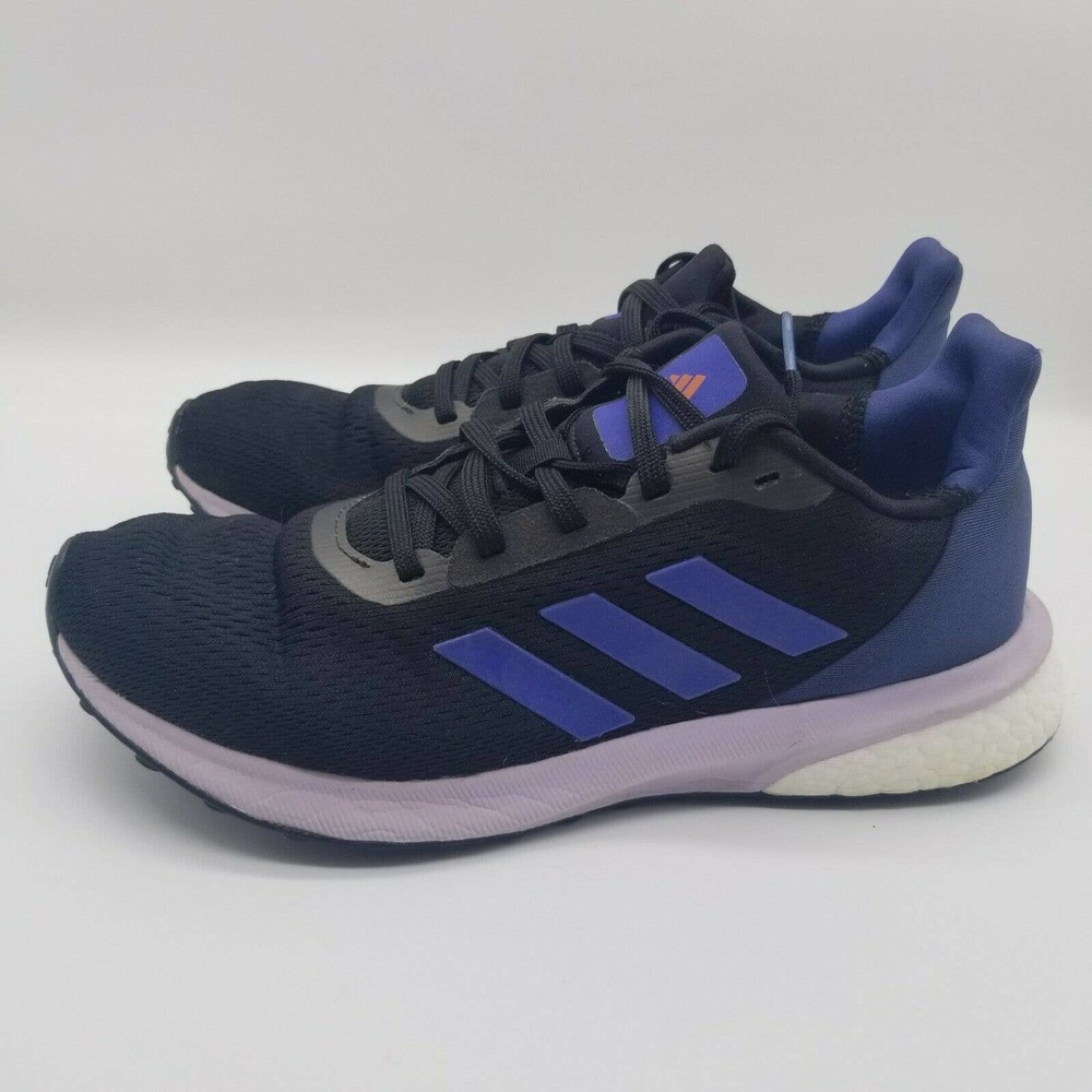 Adidas Women's Astrarun Running Shoes Size 7.5 Black Blue Purple EH1524
